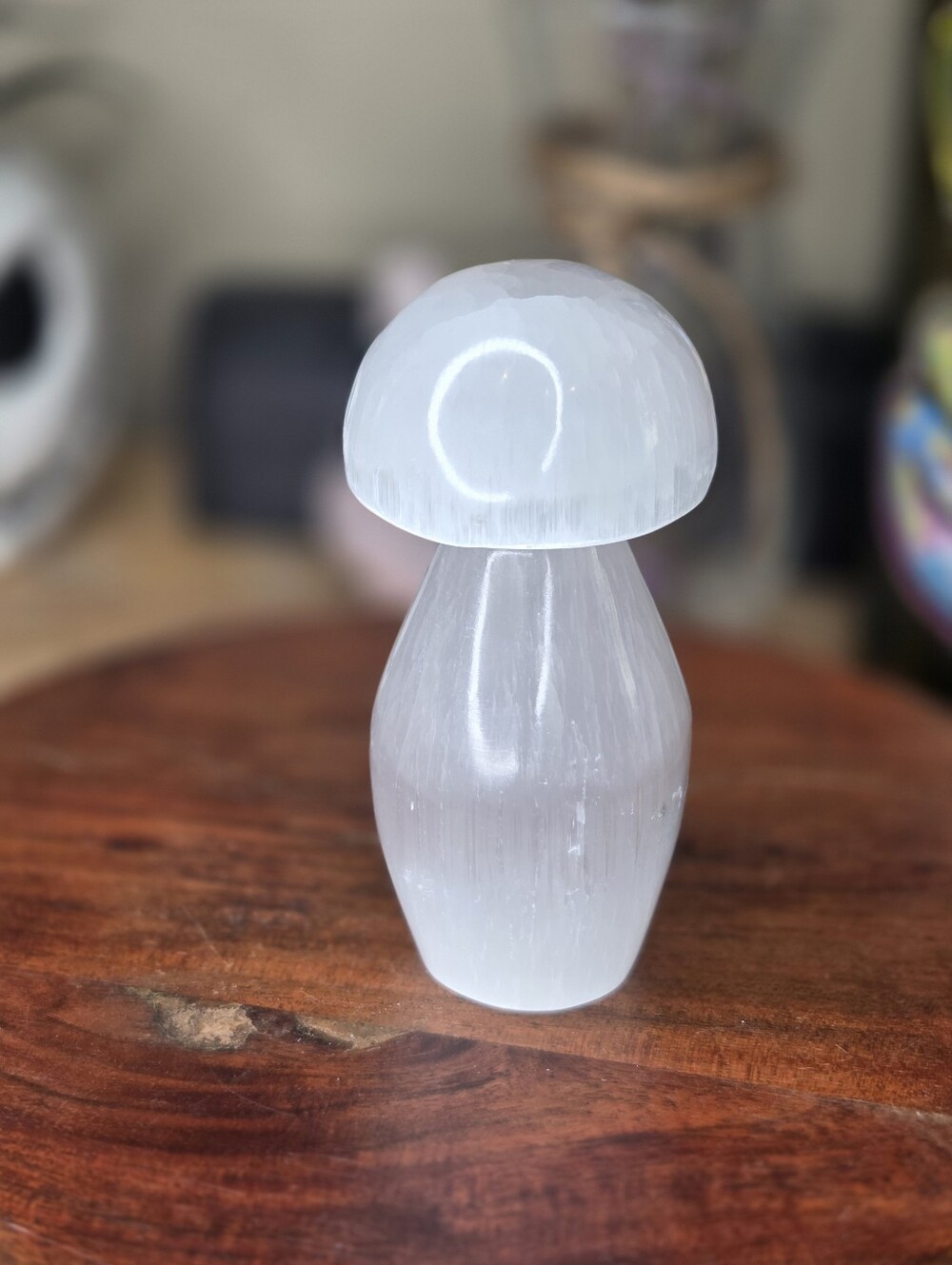 Selenite Mushroom 4.5 In